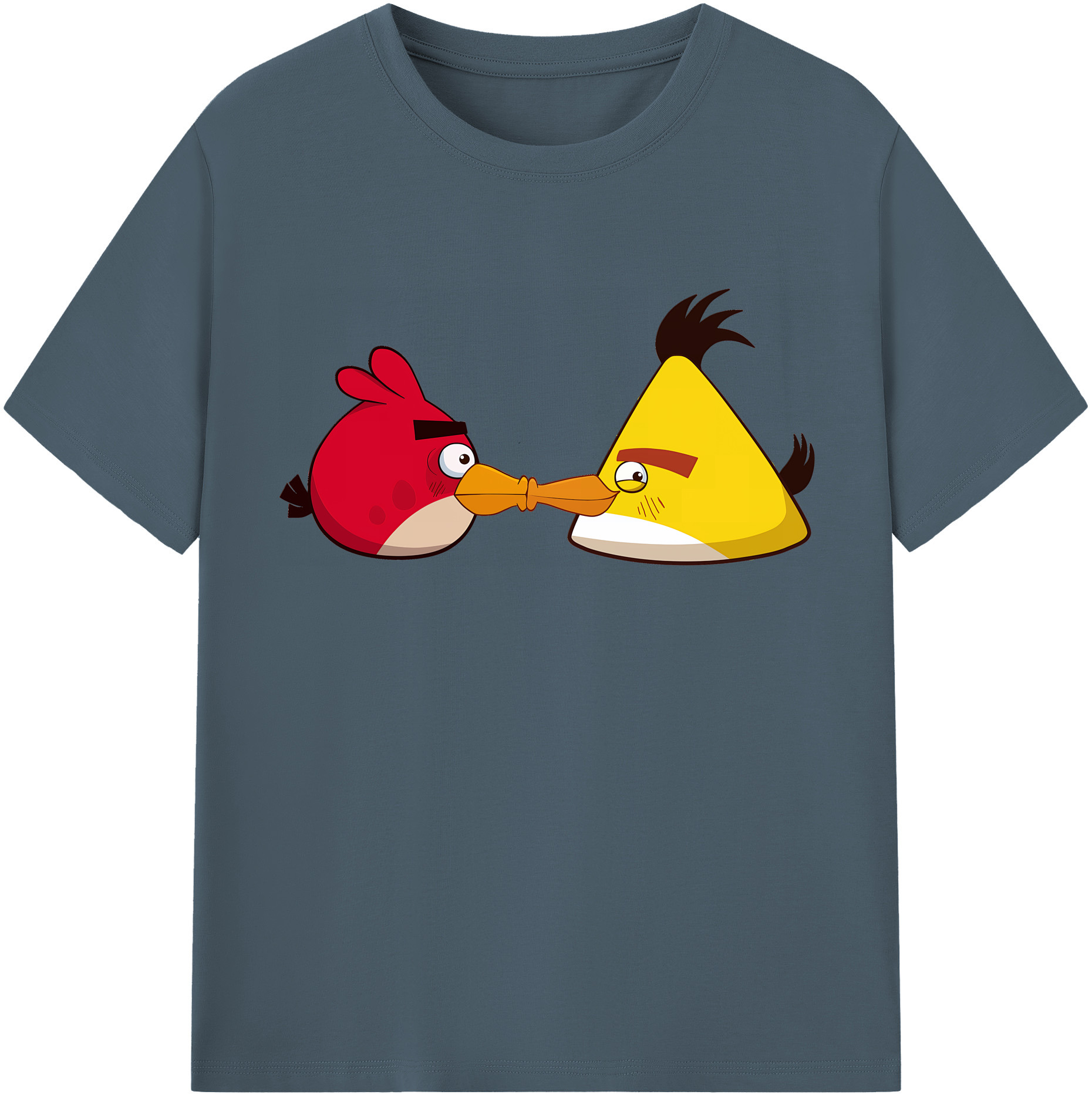 （画像用） Angry Birds アングリーバード 綿100％半袖Tシャツ（フロントプリント）